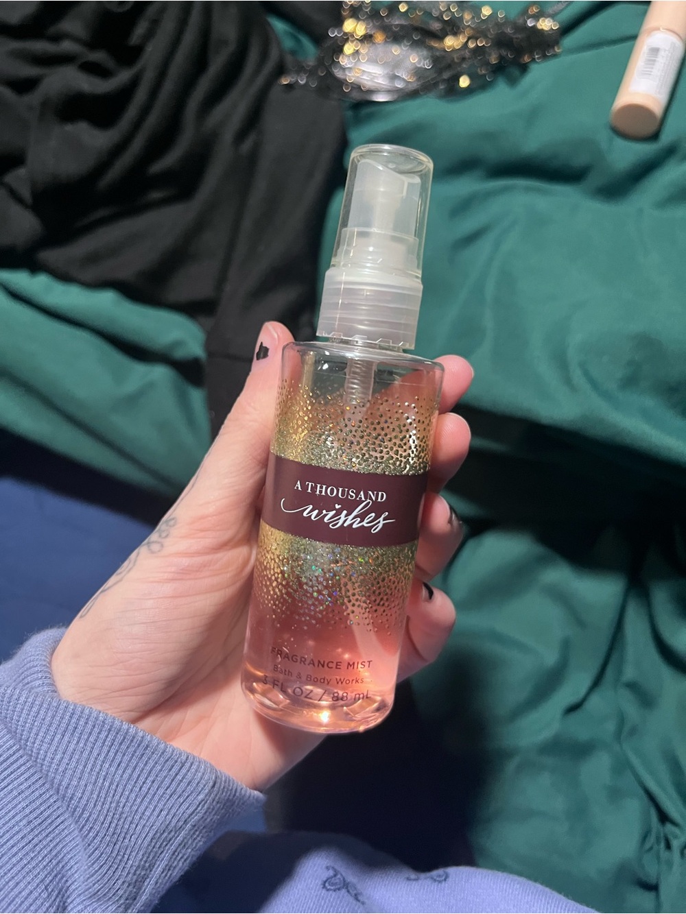 🕸️ (10 for $10) Bath & Body Works A Thousand Wishes Mist - Pink & Gold Bottle